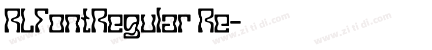 RLFontRegular Re字体转换